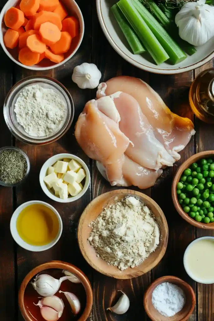 Homemade chicken dumpling soup with vegetables and soft dumplings simmered in creamy broth. A classic comfort food chicken and dumplings dish.