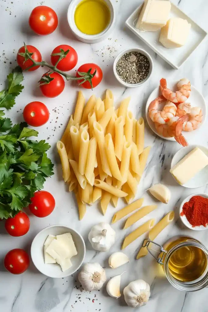 Creamy Cajun Shrimp Pasta served warm in a bowl with golden shrimp, tender pasta, and a smooth, savory cream sauce. This easy shrimp pasta recipe looks hearty, flavorful, and perfect for dinner.