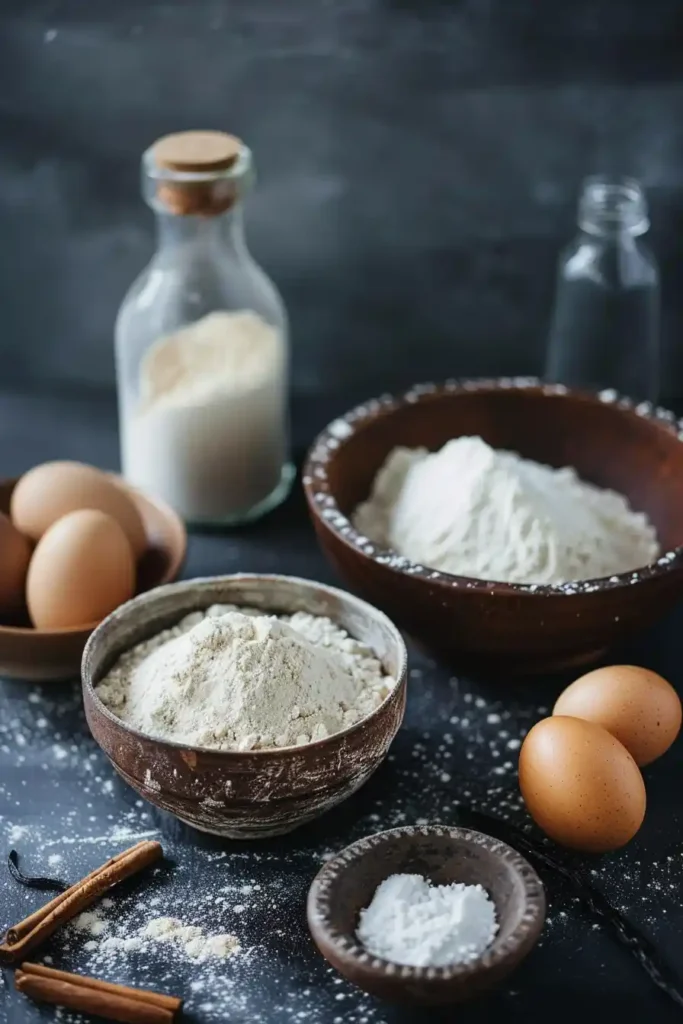 Golden Funnel Cake Bites served warm with powdered sugar and optional dipping sauces nearby. These bite size fried treats capture the flavor of homemade fair food in a simple dessert recipe.