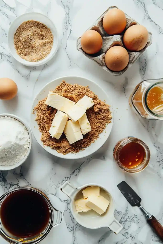 Slice of millionaire cheesecake recipe drizzled with caramel sauce on a dessert plate.