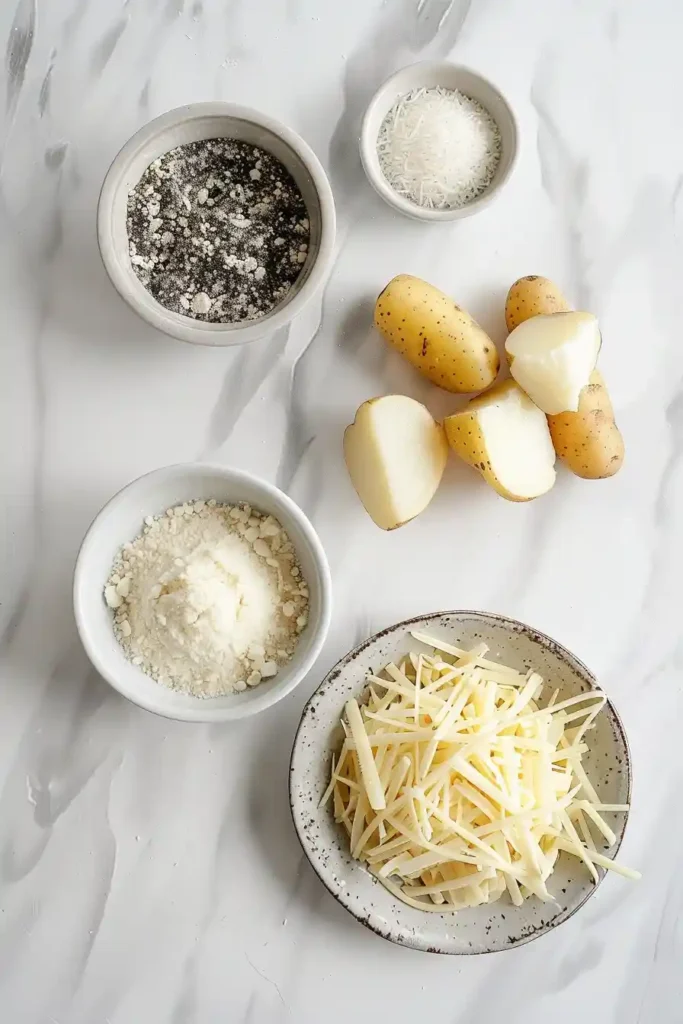 Homemade Potato Cheese Sticks with a crisp outer layer and fluffy potato cheese interior. This fried potato snack looks warm, cheesy, and perfect for sharing.