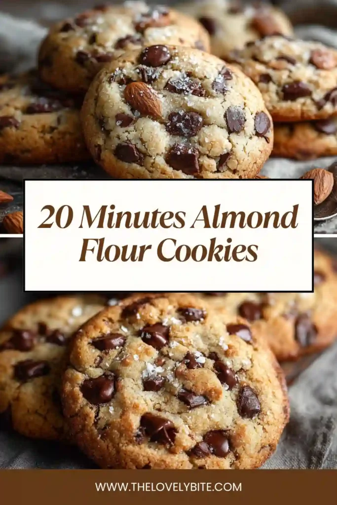 Homemade almond flour cookies served with coffee, showcasing a simple and healthy dessert option.