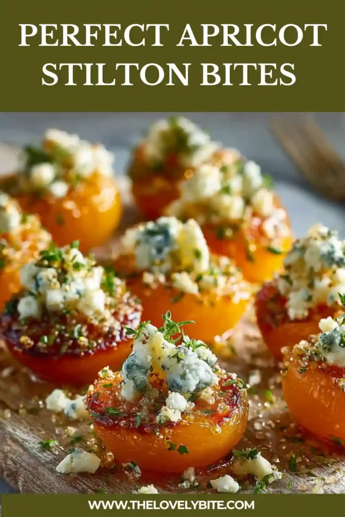 Elegant Apricot Stilton Bites appetizer platter perfect for parties and gatherings.
