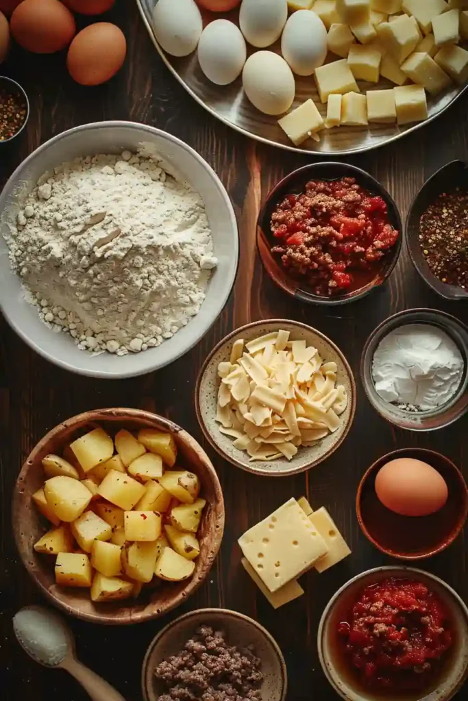 Oven baked empanadas with golden crust and rich beef filling served as a hearty snack or meal.