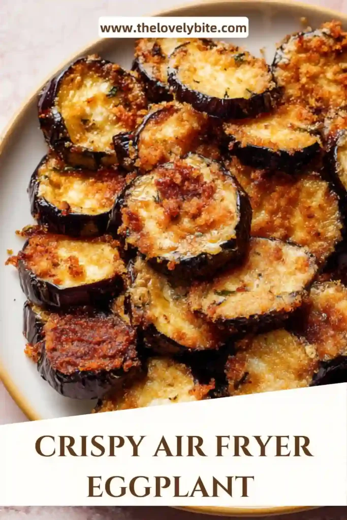 Crispy Air Fryer Eggplant cubes cooked until golden brown with a tender interior, served fresh and hot in a bowl. This easy air fryer eggplant recipe highlights healthy cooking with minimal oil.