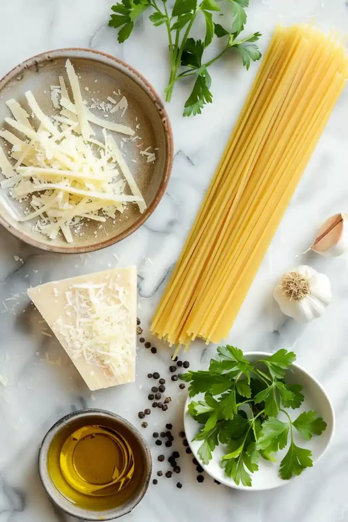 Light and flavorful garlic spaghetti with olive oil, showcasing a silky texture and golden garlic pieces.