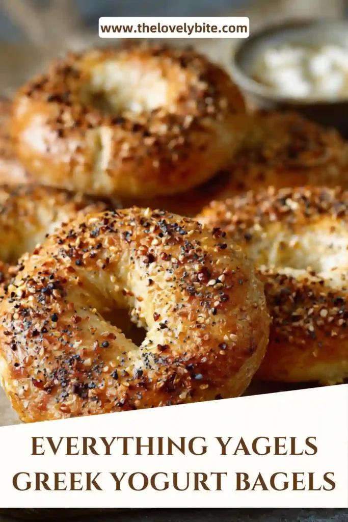 Close-up of homemade Greek Yogurt Bagels showing soft interior texture and crispy crust with seasoning.