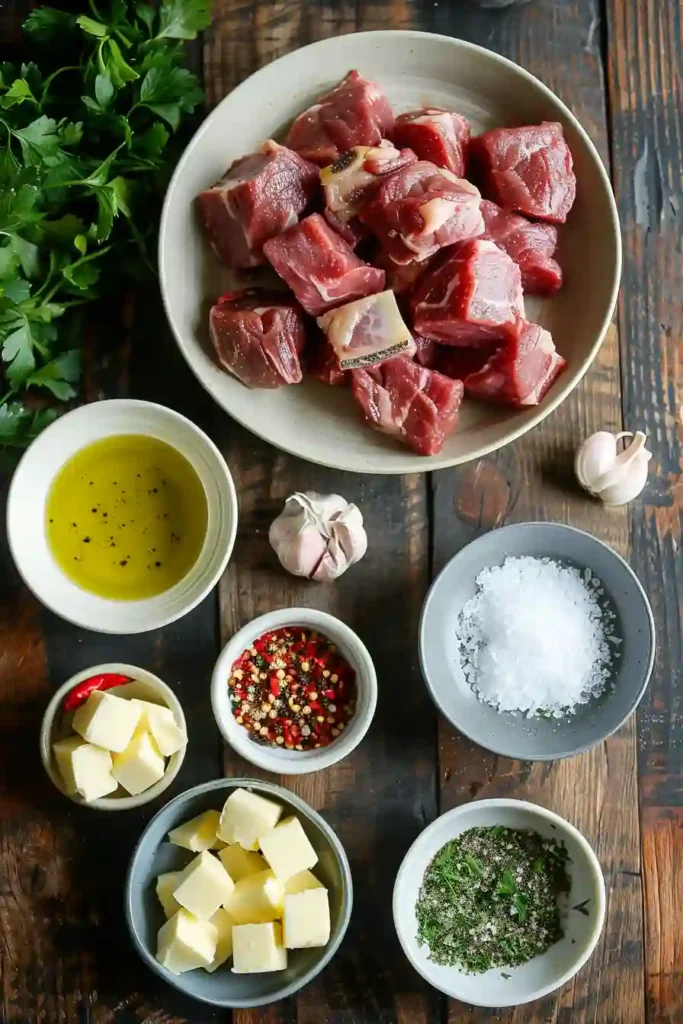 Garlic Butter Steak Bites cooked in a skillet with fresh parsley garnish, showing juicy seared beef pieces coated in rich garlic butter sauce.