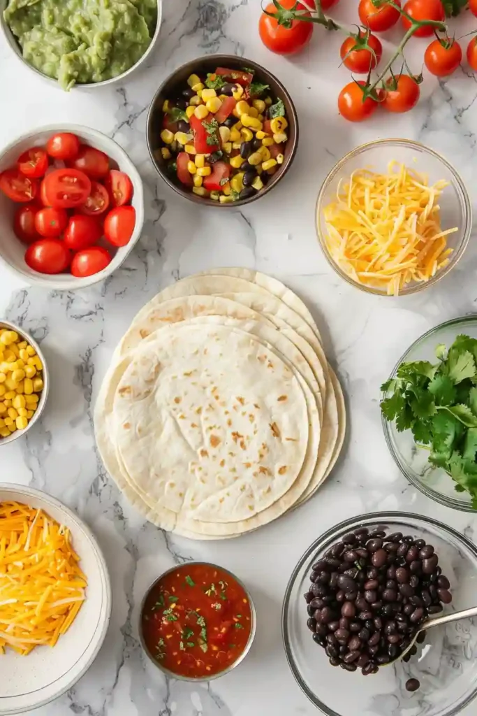 Egg and black bean breakfast burritos packed with tomatoes, corn, and peppers. A balanced and delicious morning meal.