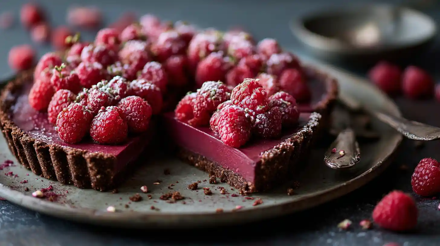 Seedless Raspberry Tart No Bake Raspberry Tart Recipe – Easy Healthy Dessert