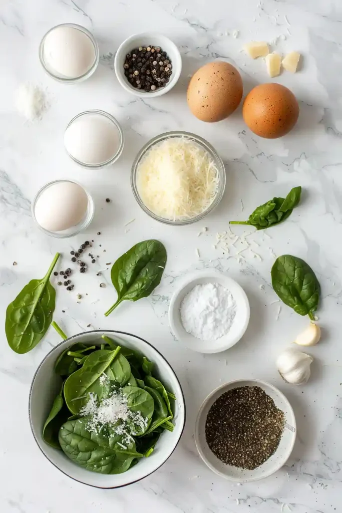 Homemade spinach egg muffins with cheese in silicone liners, showcasing a quick and healthy breakfast recipe.