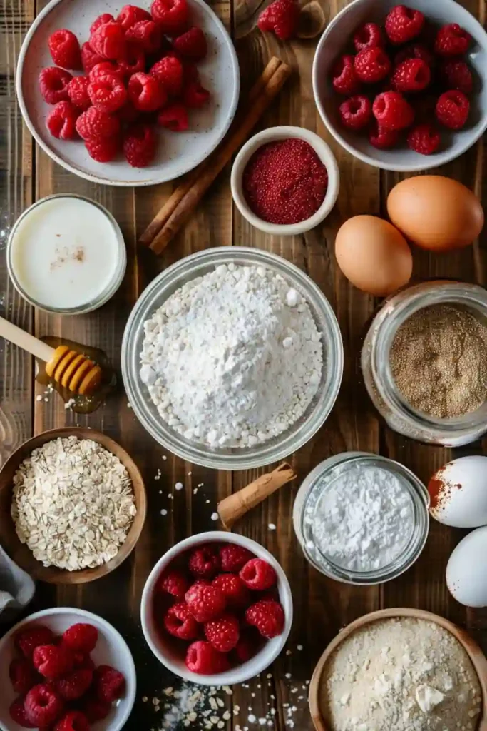 Healthy Very Berry Quinoa Muffins with visible quinoa grains and raspberries, served as a nutritious snack.