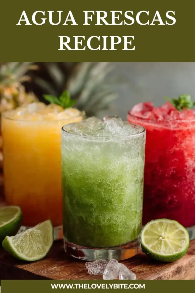 Freshly blended agua frescas in vibrant colors served cold for summer gatherings. This easy Mexican fruit drink recipe includes watermelon, pineapple, mango, cucumber, and strawberry flavors.