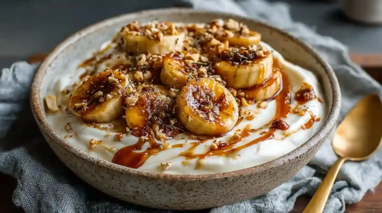 Caramelized Banana Yogurt Bowl Recipe