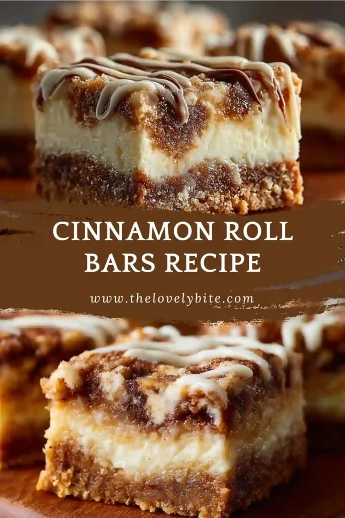 Homemade Cinnamon Roll Bars sliced into squares with glossy cream cheese glaze on top. Perfect cinnamon dessert bars for brunch or dessert.