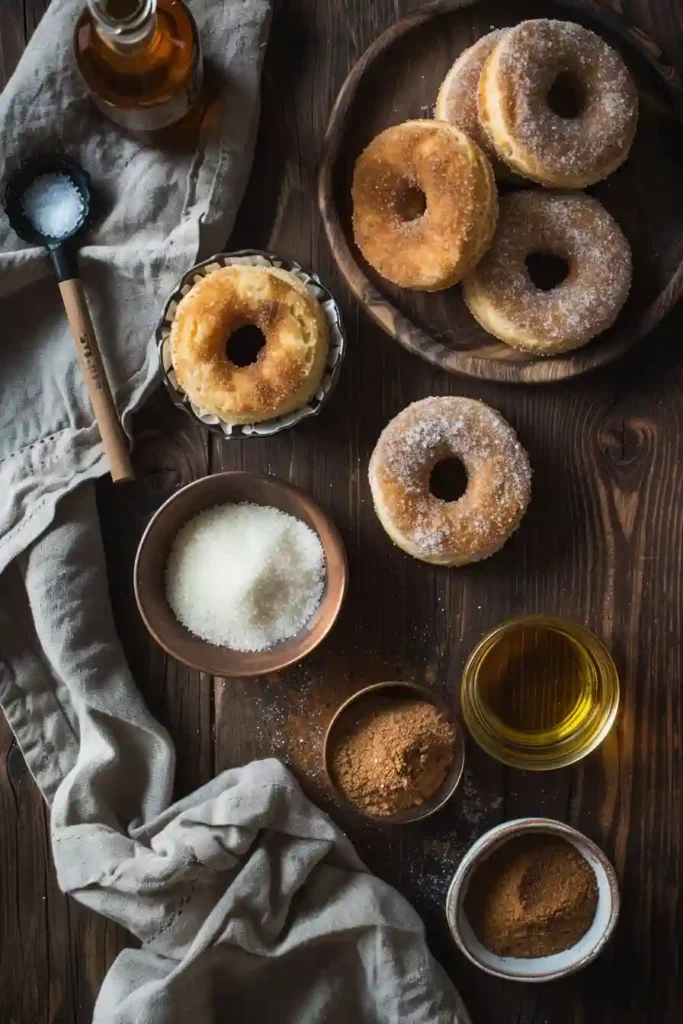 Golden fried Cinnamon Sugar Biscuit Donuts coated in a sweet cinnamon mixture and served warm. These easy homemade donuts are perfect for brunch or snacks.