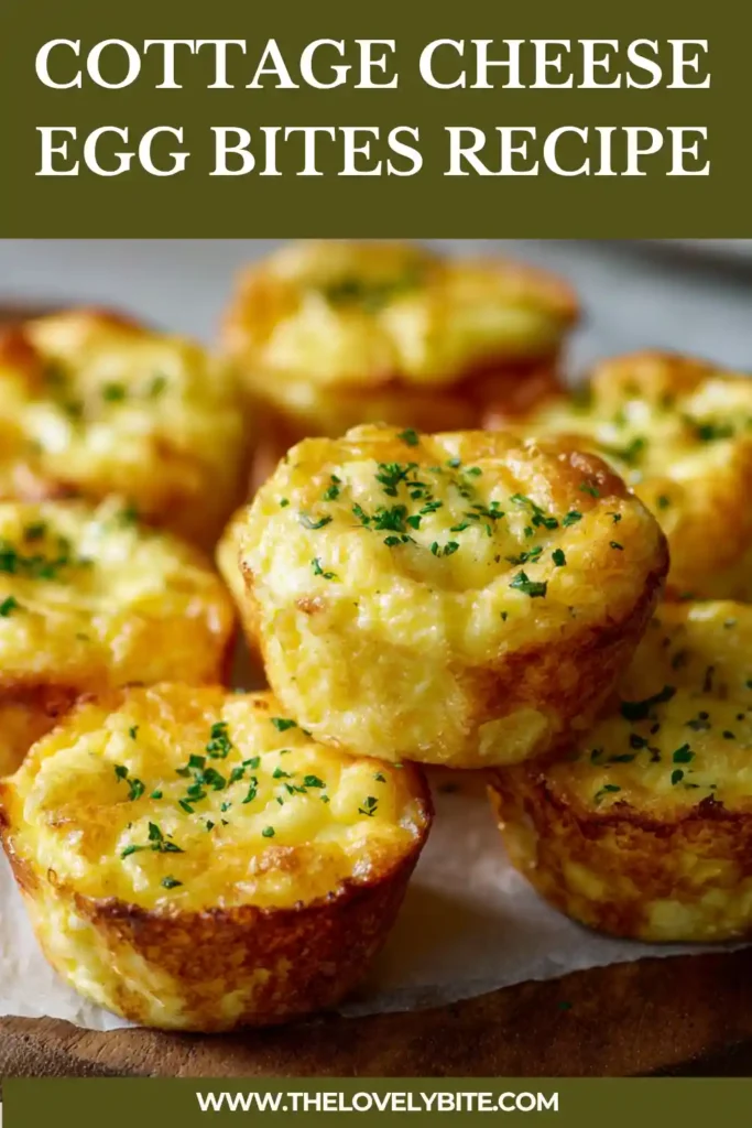 Close-up of creamy Cottage Cheese Egg Bites with spinach and cheese served on a white plate. This easy low carb breakfast recipe is soft, flavorful, and protein packed.