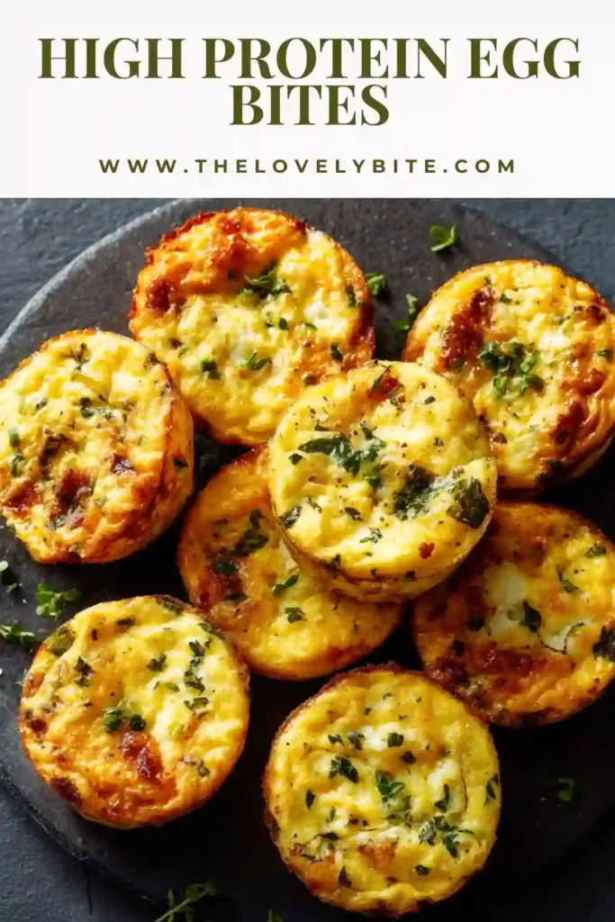 Healthy cottage cheese egg bites baked in a muffin pan with spinach and sun-dried tomatoes. These easy high protein breakfast bites are ideal for meal prep and busy mornings.