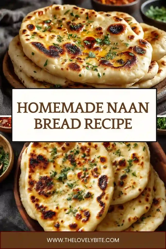 Soft Homemade Naan Bread cooking in a cast iron skillet with bubbly golden texture. This easy flatbread recipe creates restaurant-style naan at home.