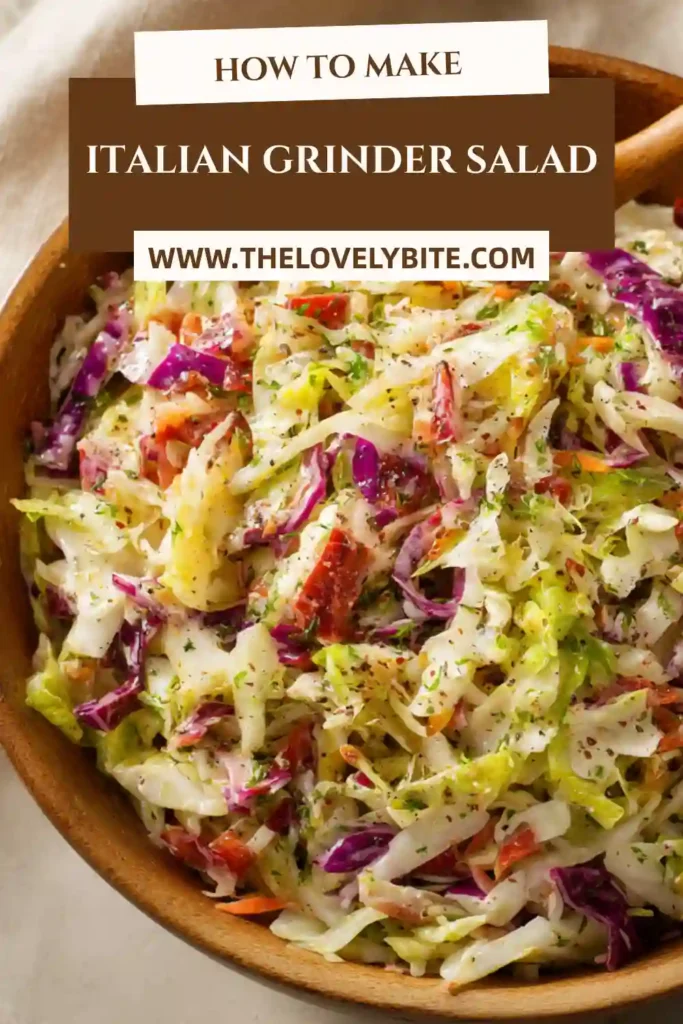 Close-up of Italian chopped salad made with crisp iceberg lettuce, provolone cheese, deli meats, and creamy homemade dressing.