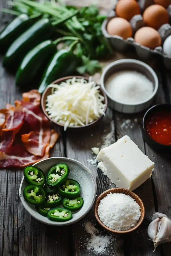 Golden brown Jalapeno Popper Bites served on a platter with creamy dipping sauce. These crispy cheese bites are filled with jalapenos, cream cheese, and turkey bacon.