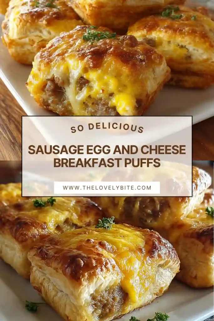 Freshly baked breakfast puffs made with buttery puff pastry, cheesy scrambled eggs, and halal beef sausage. These breakfast pastries are warm, crispy, and perfect for brunch or meal prep.