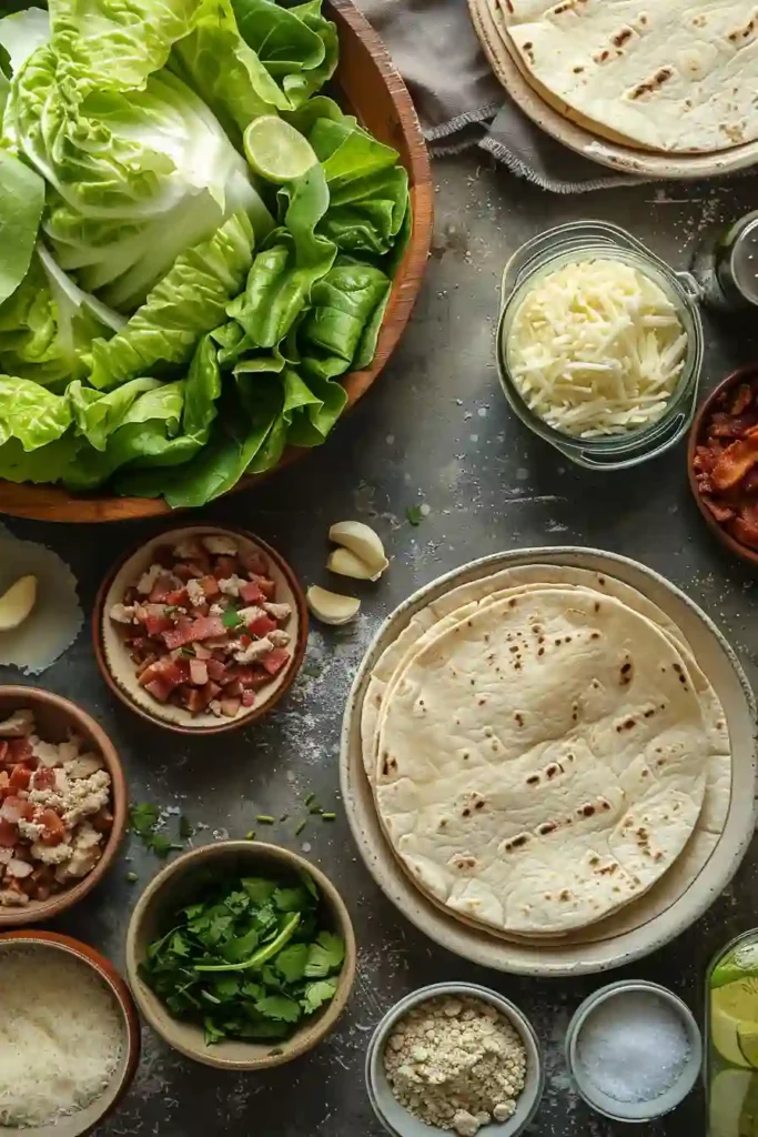 Crispy Smash Chicken Caesar Tacos filled with seasoned ground chicken, chopped romaine lettuce, parmesan cheese, and creamy Caesar dressing. The tacos are golden brown and served fresh for a quick family dinner.