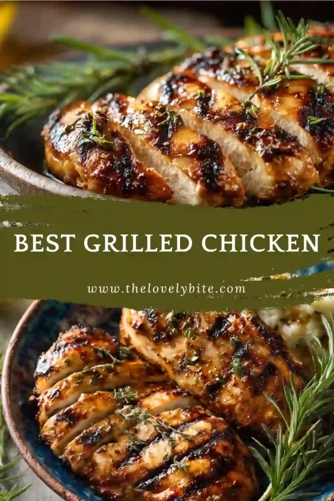 Flavorful grilled chicken breast recipe featuring fresh herbs and citrus zest. The chicken is tender, juicy, and ideal for family meals.