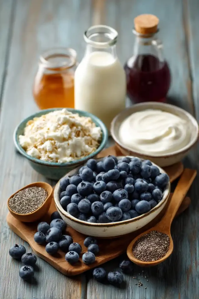 Blueberry Overnight Oats featuring rolled oats, almond milk, and juicy blueberries. A simple no-cook breakfast packed with flavor and nutrition.