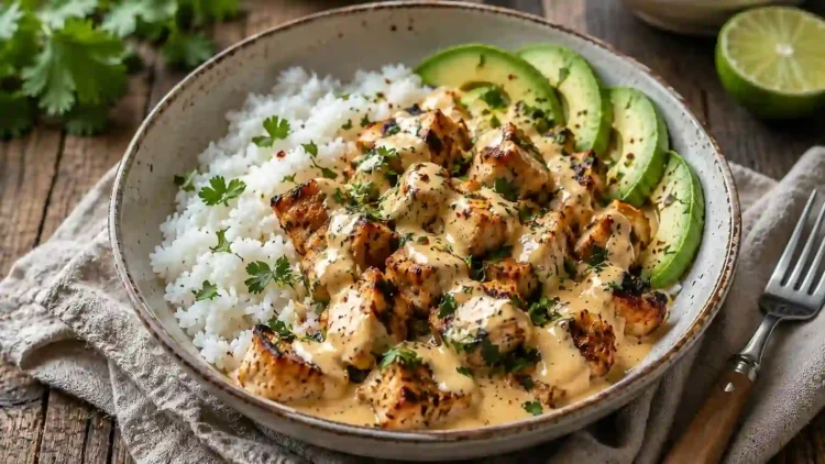 Coconut Chicken Rice Bowl Recipe | Easy Tropical Dinner