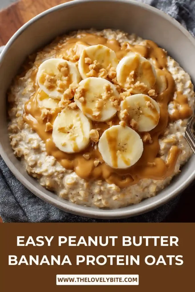Creamy protein oats prepared with vanilla vegan protein powder and topped with banana. A nutritious and satisfying breakfast bowl for busy mornings.