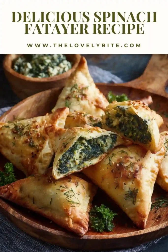 Authentic Spinach Fatayer baked until lightly golden and filled with seasoned spinach and onions. These Lebanese pastries are ideal for gatherings and meal prep.