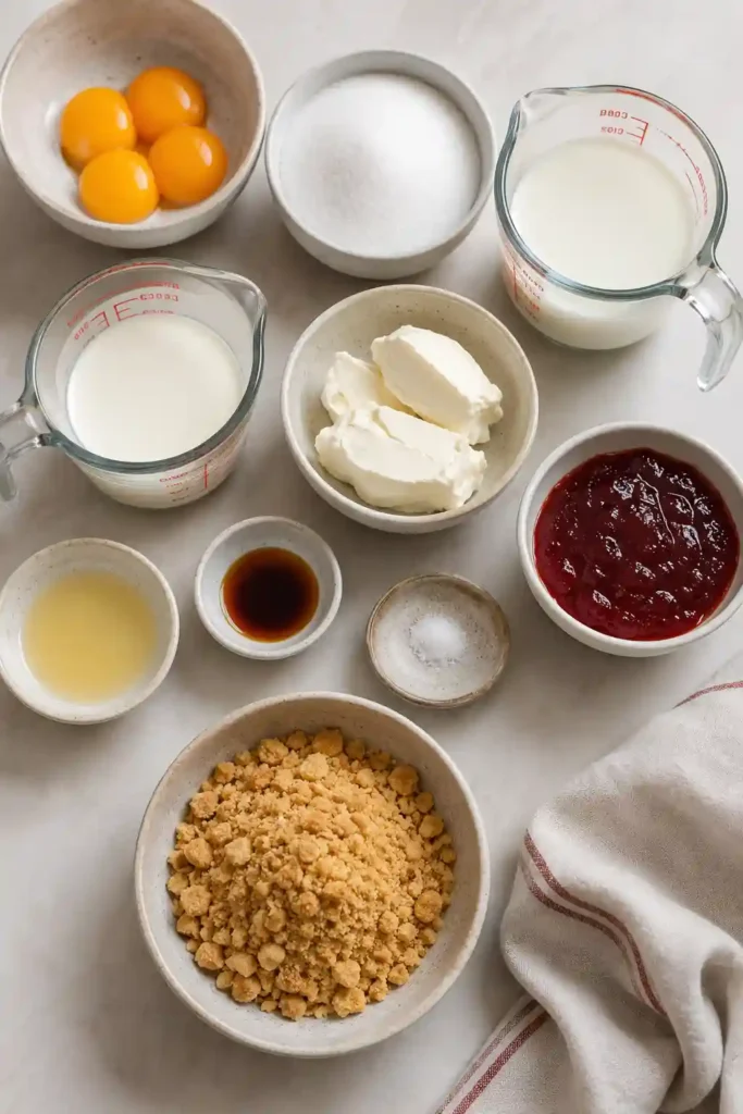 Strawberry Cheesecake Gelato served in a decorative bowl alongside fresh strawberries and cookie crumbs. The homemade frozen dessert appears rich, creamy, and inviting.