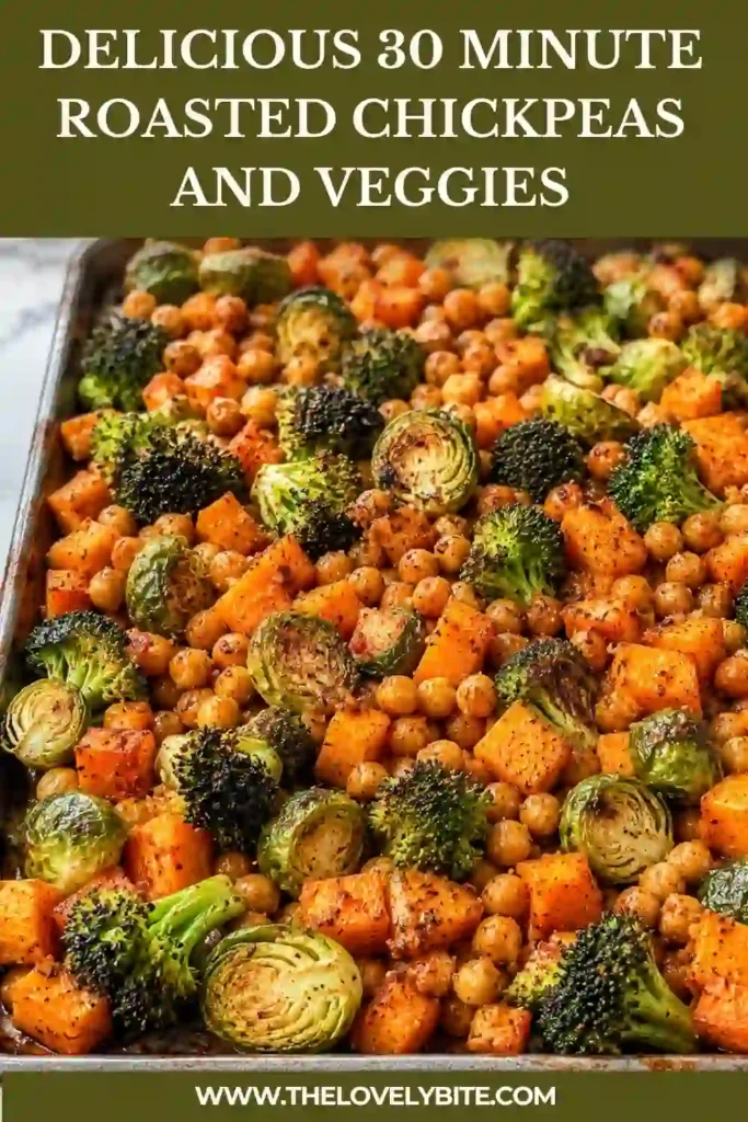 Fresh roasted vegetable bowl with crispy chickpeas and creamy tahini dressing served warm. Perfect for meal prep and easy weeknight dinners.