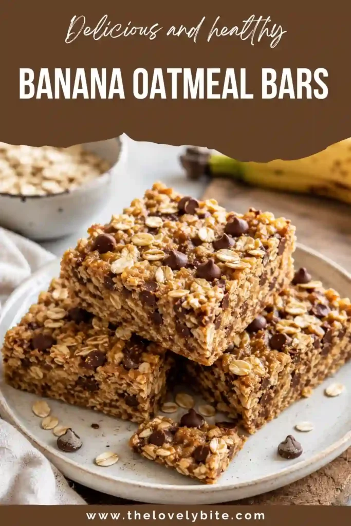 Golden baked oatmeal bars topped with dark chocolate chips and made with Greek yogurt. These meal prep breakfast bars are naturally sweetened and packed with wholesome ingredients.
