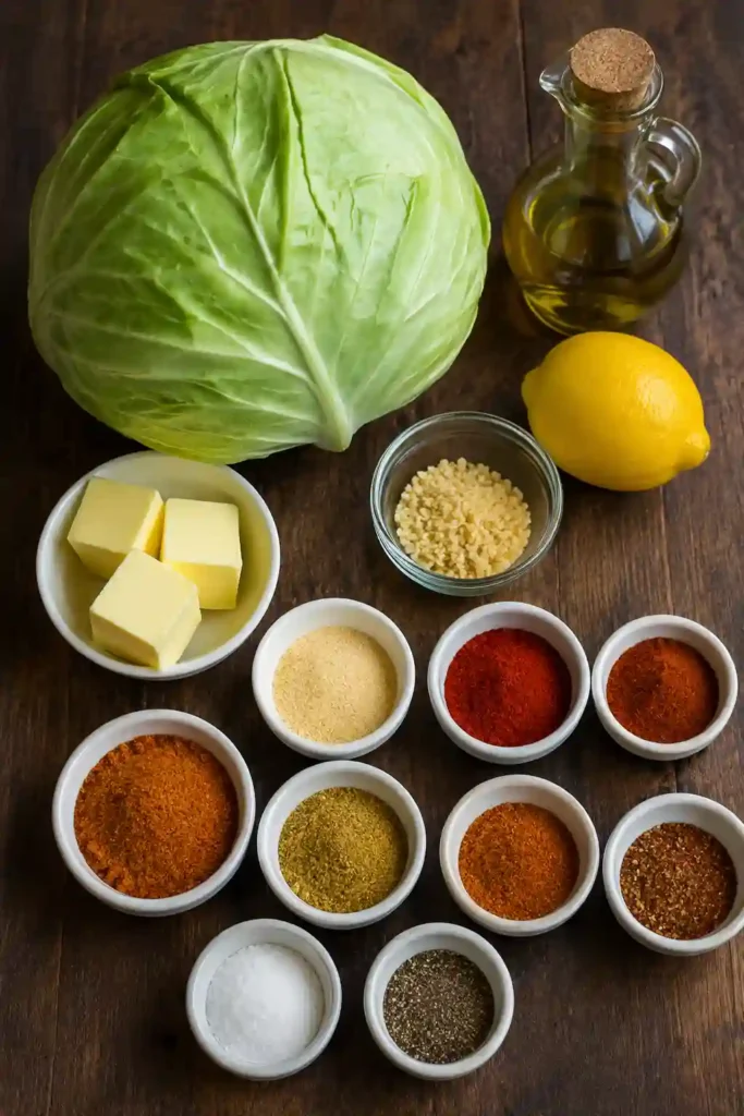 A whole baked cabbage seasoned with garlic butter, Cajun spices, smoked paprika, and Old Bay until tender and golden. This Cabbage Boil Recipe makes an easy and flavorful side dish.