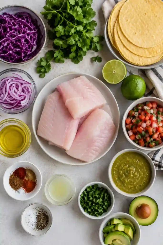 Mexican-inspired grilled mahi mahi tacos served with fresh slaw, avocado, and avocado tomatillo salsa. A colorful seafood dinner that's light, flavorful, and family-friendly.