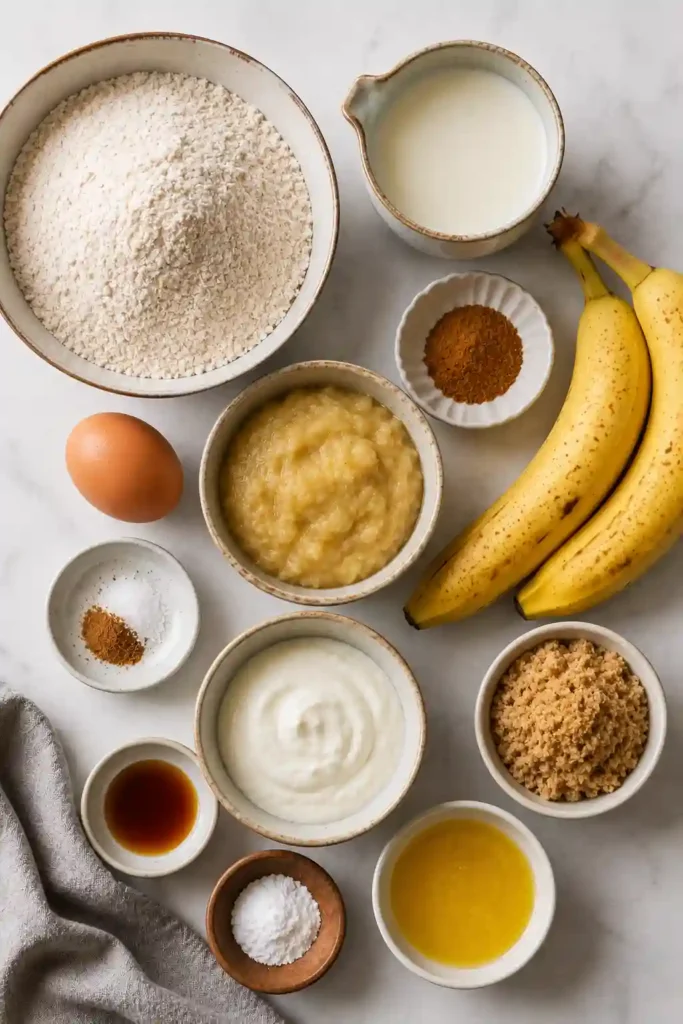 Healthy Banana Pancakes topped with honey, fresh banana slices, and chopped walnuts on a rustic breakfast table.
