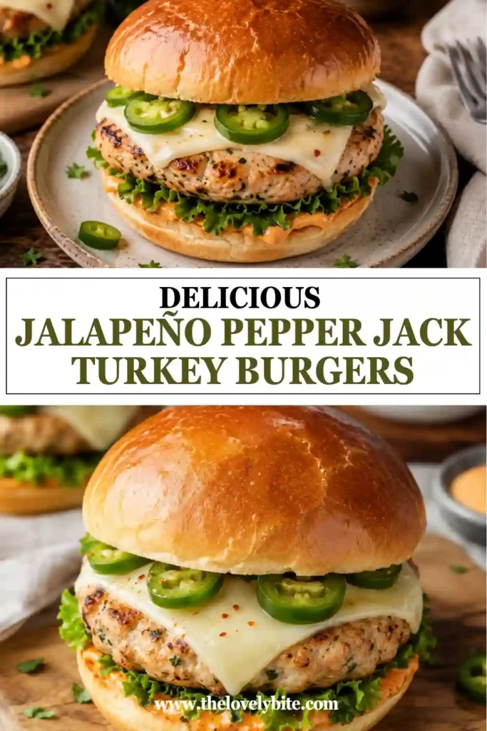 Homemade turkey burger made with lean ground turkey, pepper jack cheese, and smoky spices, served with fresh toppings and crispy fries.