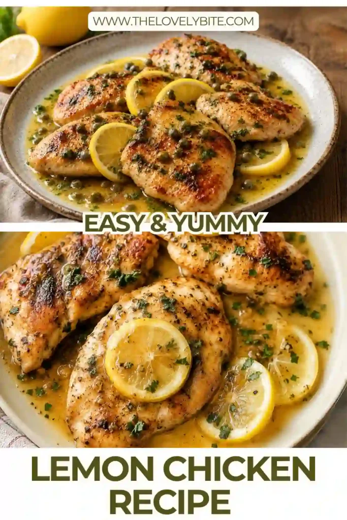 Tender grilled lemon garlic chicken served with grilled lemons and herbs. This easy Mediterranean chicken recipe is perfect for a healthy weeknight meal.