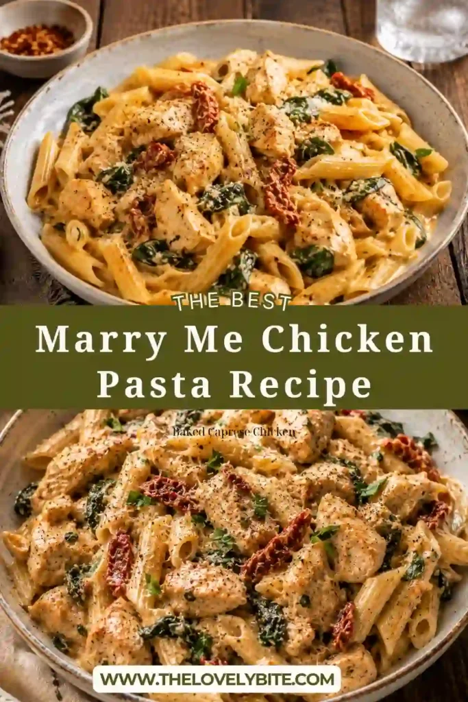 Creamy chicken pasta served with golden chicken pieces, rich parmesan sauce, sun-dried tomatoes, and fresh basil. An easy homemade pasta recipe for weeknight meals.