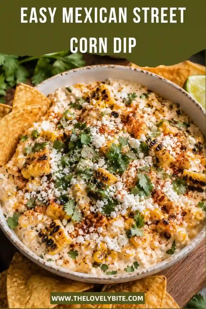 Warm corn dip featuring sweet grilled corn, creamy cheese, lime drizzle, and smoky spices. Perfect for parties, potlucks, and family gatherings.