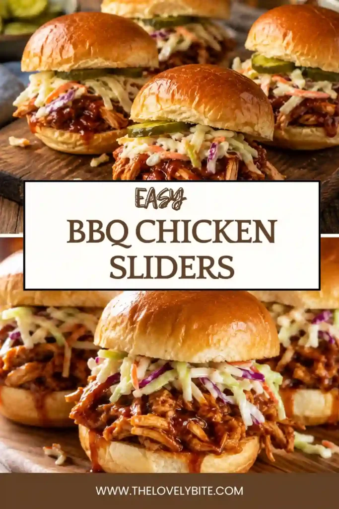 Homemade BBQ Chicken Sliders baked with melted mozzarella, smoked Gouda, cilantro butter, and barbecue chicken inside soft golden buns. A comforting baked sandwich recipe.
