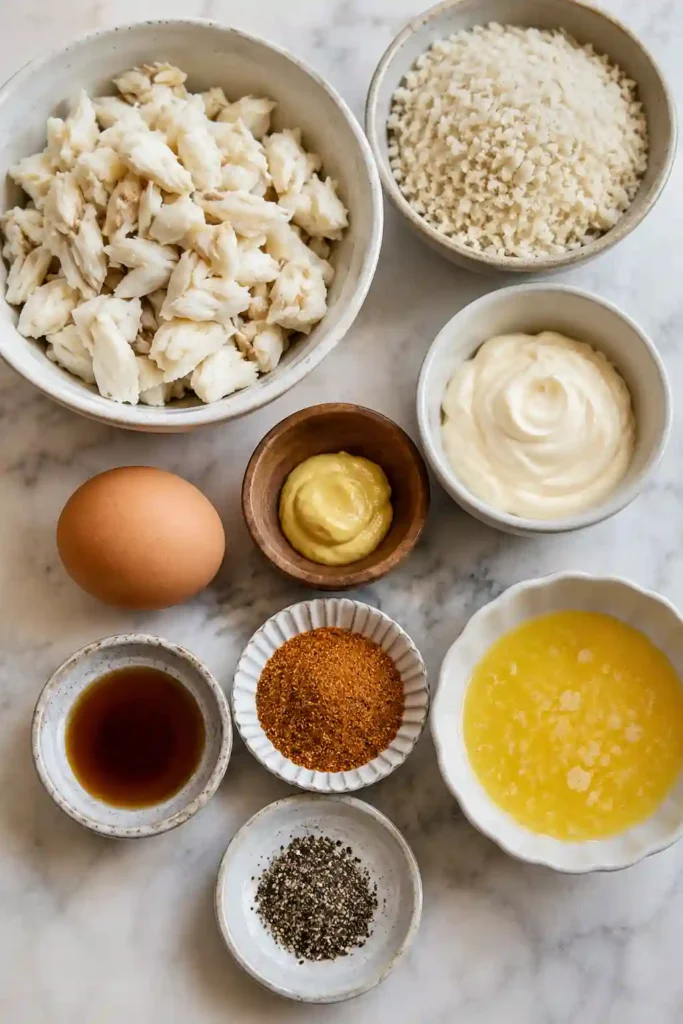 Fresh Crab Bombs with lump crab meat, buttery topping, and crispy breadcrumbs served with lemon wedges. The golden finish highlights this quick seafood recipe.