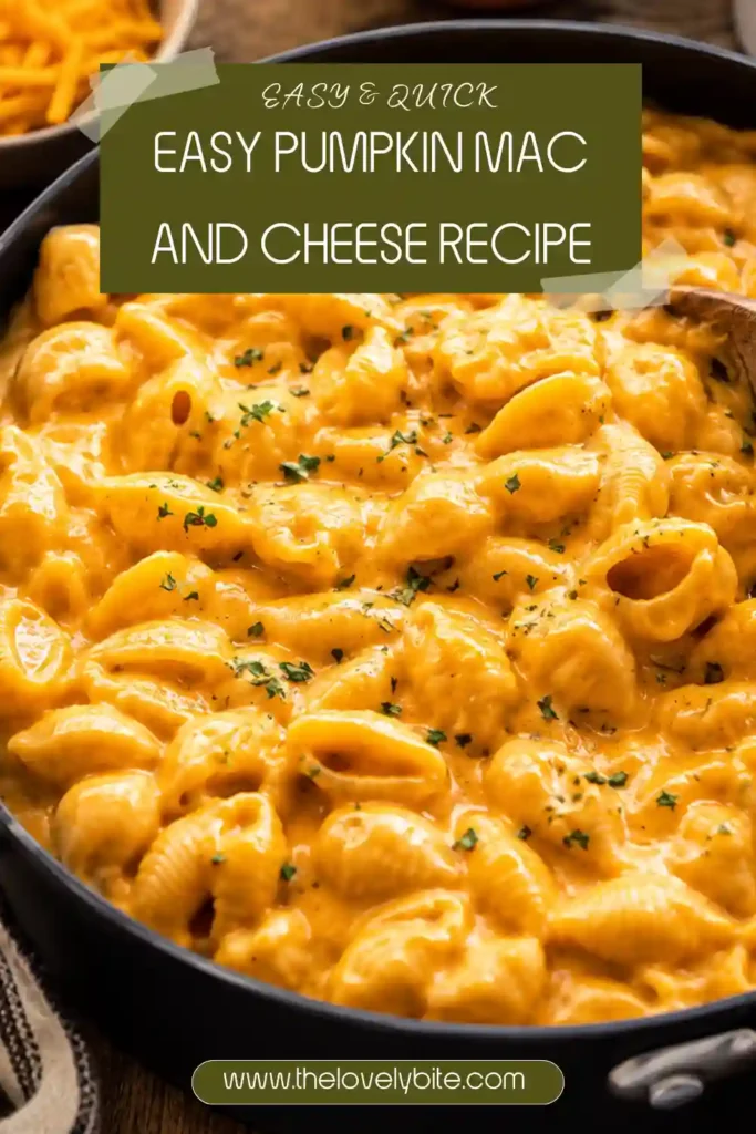 Homemade pumpkin mac and cheese served with a velvety orange cheese sauce and fresh chopped chives. The creamy stovetop pasta combines pumpkin, cheddar, and Parmesan.