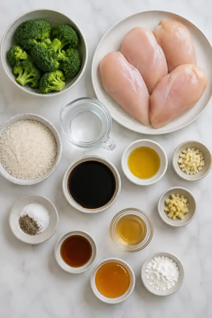 Fresh Teriyaki Chicken Meal Prep served with fluffy rice and steamed broccoli in meal prep containers. A healthy high-protein lunch that's perfect for weekly meal planning.