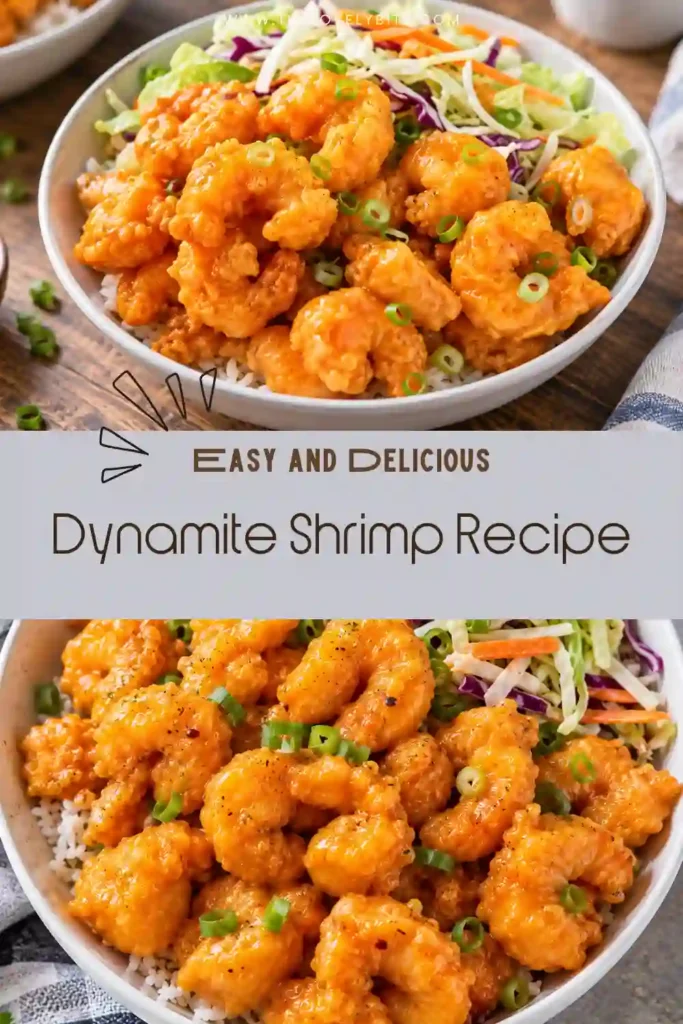 A small bowl of creamy dynamite shrimp sauce made with mayonnaise, sriracha, and sugar. The smooth orange sauce is served alongside golden fried shrimp for dipping.
