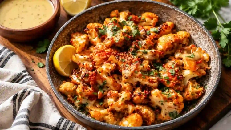 Moroccan Cauliflower with Tahini Honey